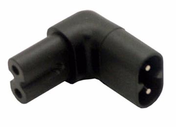 Adaptador Ocho M A Ocho H Tipo L 90 Grados - Interlock Conector Iec C7