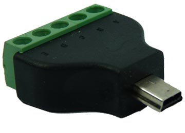 Conector Mini Usb M Bornera Datos + Carga