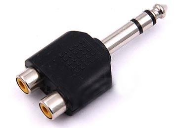 Adaptador Plug 6.5 M A 2 Jack Rca H