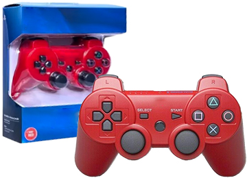 Joystick Sony Ps3 Dualshock 3 Bluetooth No Incluye Cable Mini Usb Rojo Replica