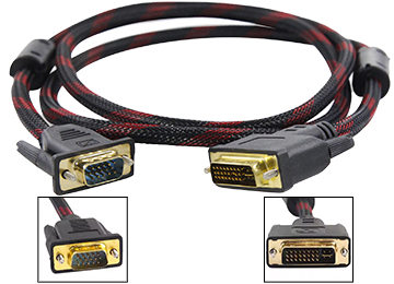 Cable Dvi-I M A Vga M 1.8m - Analogico - No Funciona En Mothers Y Placas Video Ultima Generacion