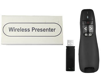 Puntero Presentador Digital R400 Usb 2.4ghz 2xaaa Win Xp 7 8 Android - Laser Rojo