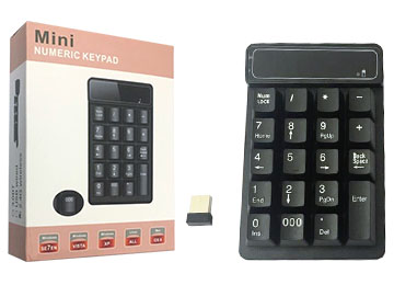 Teclado Numerico Zpnk2 2.4ghz Usb Win Xp 7 8 10 Linux Inalambrico