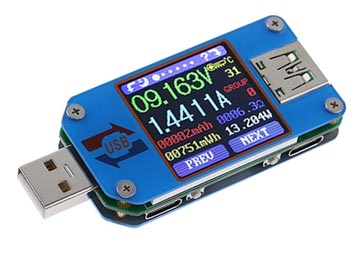 Tester Voltage Usb Um25 - 1xusb Tipo C 2xusb Tipo C 1xmicro Usb - Variante Sin Bluetooth