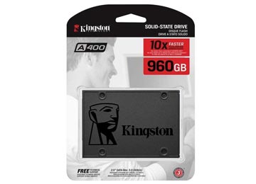 Disco Solido Ssd 960gb 2.5 Sata Iii Kingston A400 Lectura Hasta 500mb Y Escritura Hasta 450mb