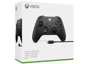 Joystick Microsoft Xbox One S Bluetooth Xboxone Incluye Cable Tipo C - Usa 2 Pilas Aa No Incluidas Negro Original