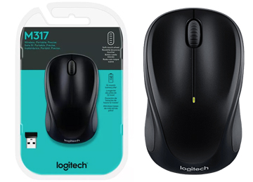 Mouse Logitech M317 Usa 1xaa Incluida Negro Inalambrico