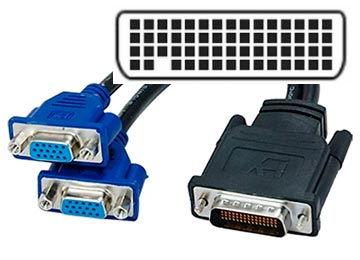 Cable Divisor Splitter Dms59 Dms-59 M A 2 Vga H
