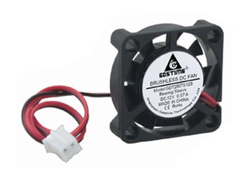 Cooler Turbina 25x25x7mm 12v 0.07a 2 Pines Sleeve Bearing 10000rpm