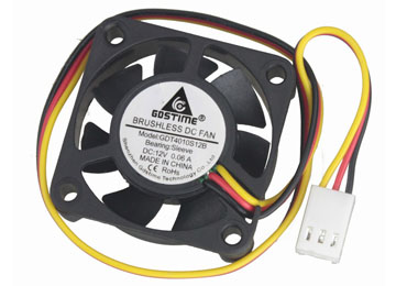 Cooler Turbina 40x40x10mm 12v 0.06a 3 Pines Sleeve Bearing 5500rpm