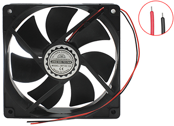 Cooler Turbina 120x120mm X25mm 12v 0.12a 1500rpm Sin Conector Cables Sueltos Listo Para Soldar