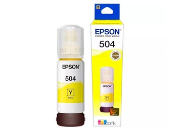 Tinta Epson T504420 504 Amarilla 70ml L4150 L4160 L6161 L6171 L6191 Original
