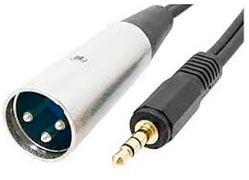 Cable De Audio - Plug 3.5 M A Canon M 1.8 Mts