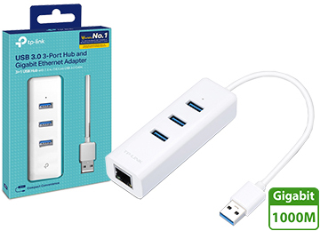 Hub Usb 3 Puertos Usb H 3.0 + Rj45 Tp-link Ue330 Gigalan - Gigabit 1000mbps