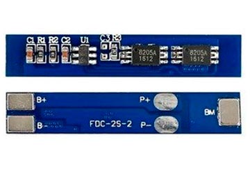 Modulo De Carga Bms Para 2 Celdas Litio Lipo En Serie 7.4-8.4v 3a