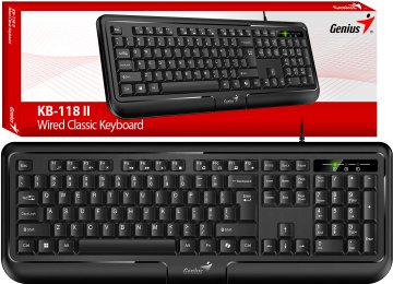 Teclado Genius Kb-118 Usb Espanol Negro