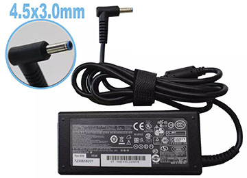 Cargador Notebook 19.5v 4.62a 4.5x3.0mm 90w Alternativo Hp Punta Celeste Incluye Cable De Tension