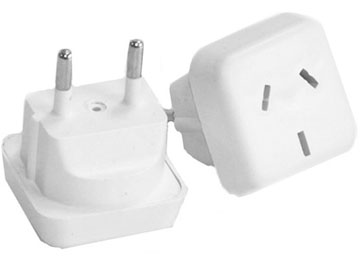 Adaptador 3 Espigas Cruzadas 220v A 2 Patas Redondas 220v