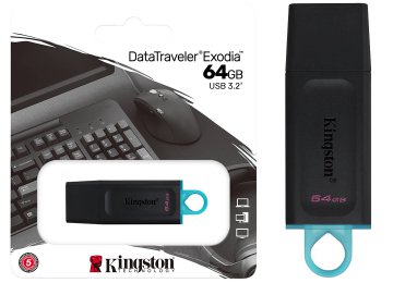 Pendrive 64gb Kingston Datatraveler Exodia Dtx Usb 3.2