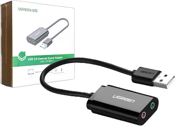 Placa De Sonido Usb Ugreen No Requiere Drivers