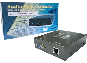 Receptor Splitter Vga Nisuta Ns-Dlr10 - Requiere Splitter Nisuta Ns-Dlt50 No Incluido