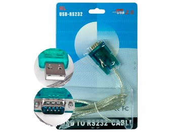 Cable Usb A Serie Db9 M Intco Ef007f Sin Chip 2.0 Rs232