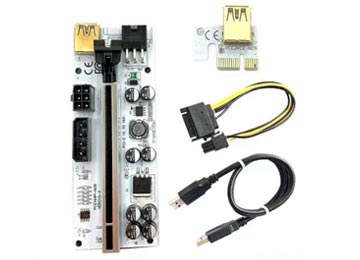 Riser V010-x Pci-e 16x A 1x X Usb 60cm 6 Pines Molex Mineria Rig