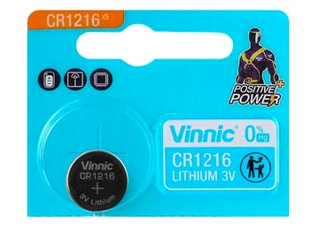 Pila Cr1216 Vinnic 3v X U.1216 Dimensiones 12.5x1.6mm