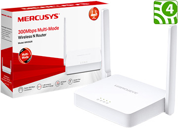 Router Wifi Mercusys Mw302r 300mbps 2 Antenas 2xlan 1xwan 5dbi Funcion Repetidor By Tp-Link