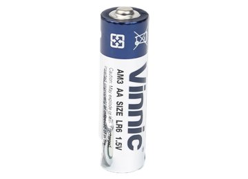 Pila Alcalina Aa Vinnic Precio X Pila Unidad El Blister Trae 4 Pilas Plastificada Sin Blister De Carton