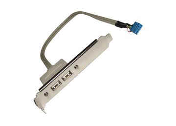 Bracket Chapa Slot Usb De 2 Puertos 2.0 A Mother 9 Pines
