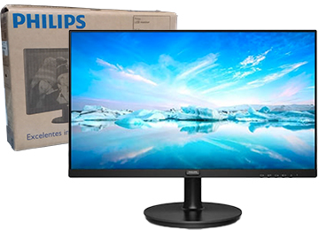 Monitor Philips 24 Vga Hdmi 75hz Va 16.7m 16:9 1920x1080 3000:1 4ms 250cd/M2 Fhd Vesa 100x100mm 540x416x220mm