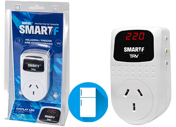 Protector De Tension Trv Smart F 2200w 10a 50hz Seteable 180v 245v Dimensiones 55x97x66mm Restablecimiento 180 Segudos Heladera Aire Acondicionado
