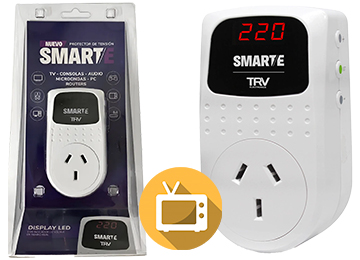 Protector De Tension Trv Smart E 10a 2200w 50hz Seteable 180v 245v Restablecimiento 15 Segudos Dimensiones 55x97x66mm Tv Audio Video Consolas Routers Lavavajillas