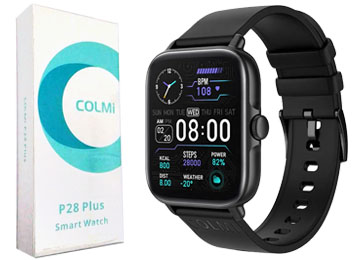 Smartwatch Colmi P28 Plus Cardiaco Sueno Oxigeno En Sangre Saturacion Contesta Llamadas Bateria 235mah Pantalla 1.69 Pulgadas 240x280 - Resistente Al Agua No Es Sumergible