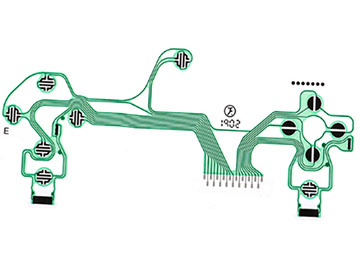 Membrana Flexible Joystick Gamepad Playstation 4 Ps4 Dualshock Pcb Circuit Jds-040