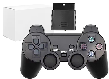 Joystick Ps2 Playstation 2 Lleva 2 Pilas Aaa No Incluidas 2.4ghz Inalambrico Alternativo Sin Logo De Sony