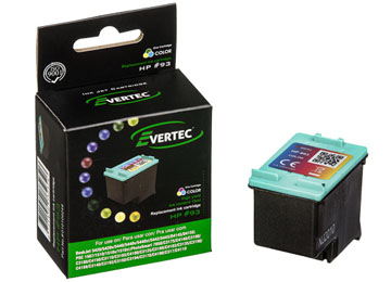 Cartucho Evertec P/ Hp 93 Color Psc 1510 Psc C3180 5440 D4145 D4155 D440 Series Photossmart 2575 Series 2610v 2710xi 7830 7850 C3110 C3125 C3135 C3140 C3150 C3170 C4180 D5060 D5065 D5145 D5155 Psc 150