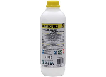 Flux Delta Contacflux Liquido 1lt Para Soldaduras De Circuitos Impresos