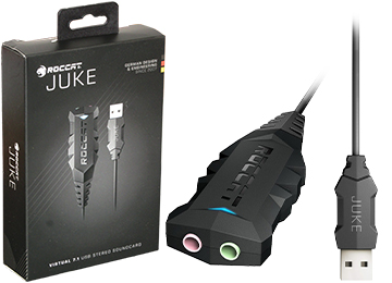 Placa De Sonido Usb Roccat Juke  Virtual 7.1 Plus Usb Stereo Gamer Gaming