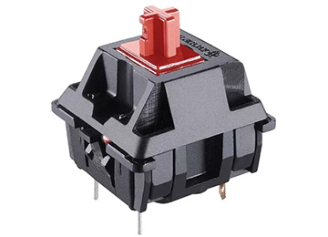 Switch Tecla Cherry Mx Para Teclado Mecanico 3 Pines 2 Contactos 1 Traba Plastica Red Rojo