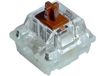 Switch Tecla Cherry Mx Rgb Para Teclado Mecanico 3 Pines 2 Contactos 1 Traba Plastica Brown Marron