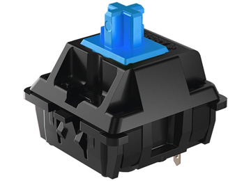 Switch Tecla Cherry Mx2a Para Teclado Mecanico 3 Pines 2 Contactos 1 Traba Plastica Cyan Azul Blue