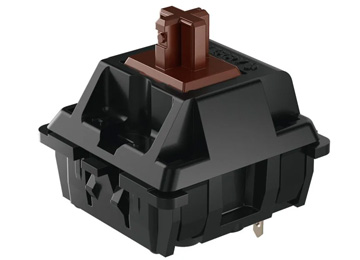 Switch Tecla Cherry Mx2a Para Teclado Mecanico 3 Pines 2 Contactos 1 Traba Plastica Brown Marron