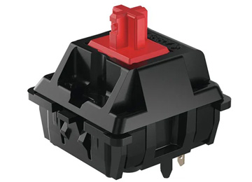 Switch Tecla Cherry Mx2a Para Teclado Mecanico 5 Pines 2 Contactos 3 Trabas Plasticas Red Rojo