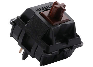 Switch Tecla Cherry Mx2a Para Teclado Mecanico 5 Pines 2 Contactos 3 Trabas Plasticas Brown Marron