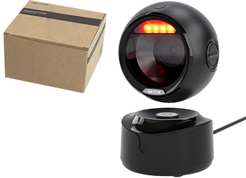 Lector De Codigo De Barras Netum A6 De Escritorio 1d 2d Qr Base Cargadora Usb Manos Libres Omnidireccional Angulo Ajustable Inalambrico