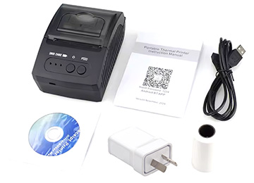 Impresora Termica Netum Pos-5811dd Mini Portatil A Bateria 70mm/s Bluetooth 4.0 Android Apple Usa Rollo Termico 55x50mm Codigo 18829 - Incluye Cargador 5v 1a Cable Micro Usb Bateria Y Rollo De Prueba
