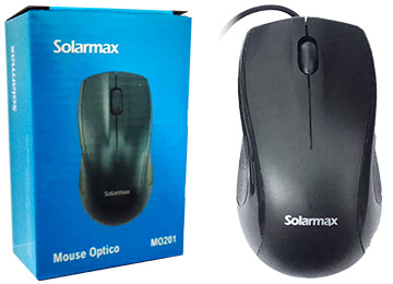 Mouse Solarmax Mo201 Usb Cable 1mts 1200dpi Negro