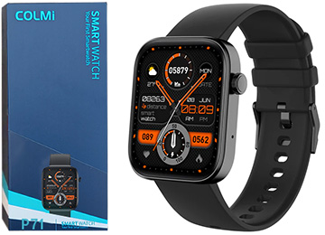 Smartwatch Colmi P71 Cardiaco Sueno Oxigeno En Sangre Saturacion Contesta Llamadas Bateria 230mah Ip68 Bluetooth 5.1 240x286 1.9 Pulgadas